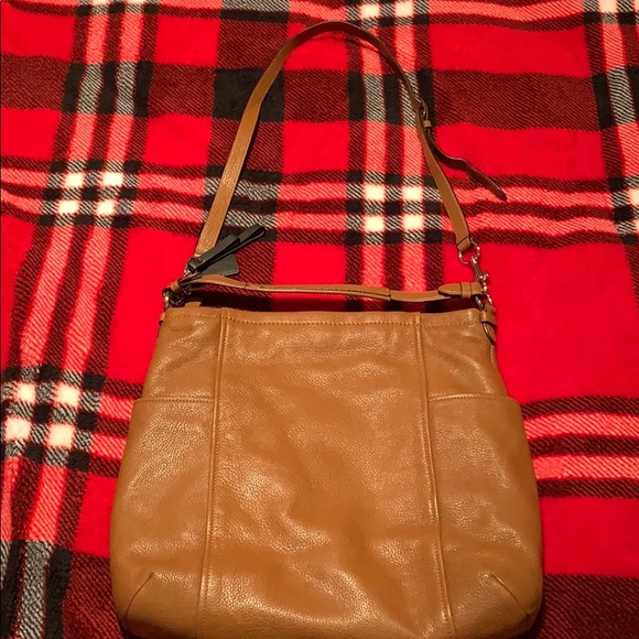 Vintage Coach Leather Tote with side pockets - Picture 2 of 8